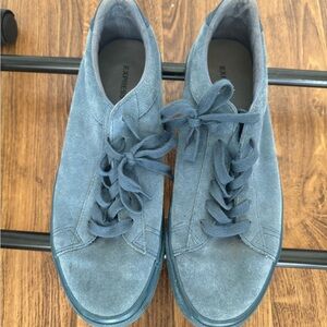 Express blue suede shoes